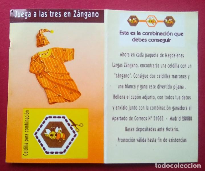 Collectable Antique Stickers: ZANGANO MAGDALENAS LARGAS - CELDILLA CON &rdquo; ZANGANO &rdquo; GANA UN PIJAMA