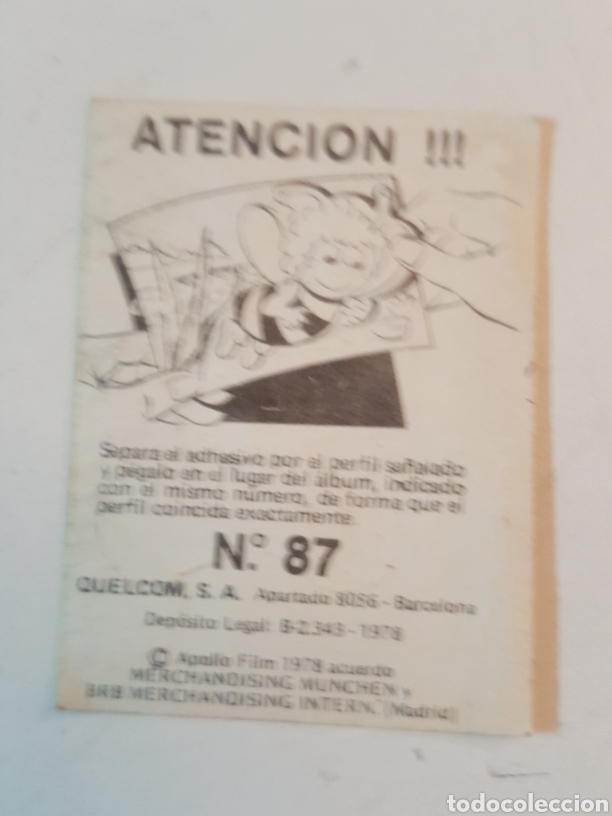 Coleccionismo cromos antiguos: Cromo abeja Maya Quelcom 1978 N&deg; 87 - Foto 2