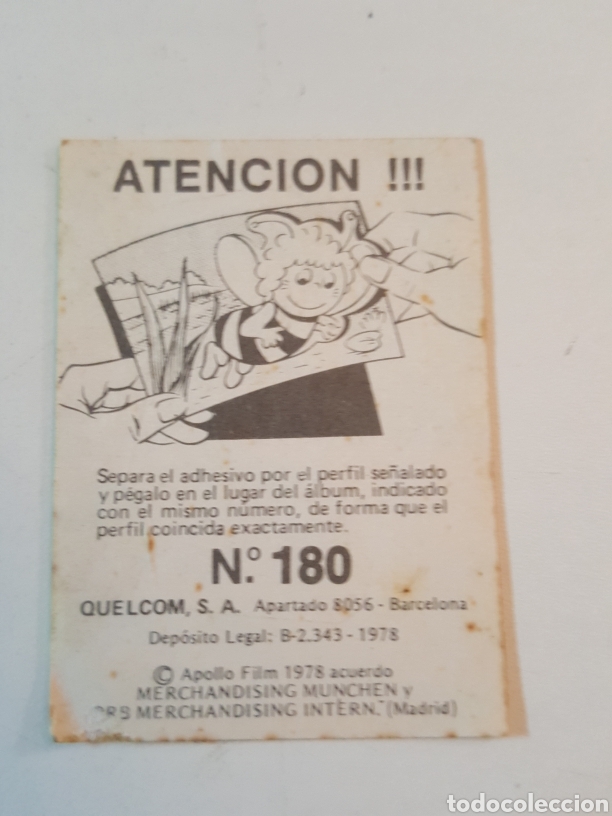 Coleccionismo cromos antiguos: Cromo Abeja Maya Quelcom N&deg; 180 - Foto 2