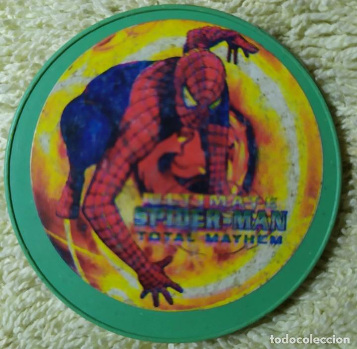 Coleccionismo cromos antiguos: UNA DOCENA DE TAZOS SPIDERMAN de COLECCI&Oacute;N - Foto 1