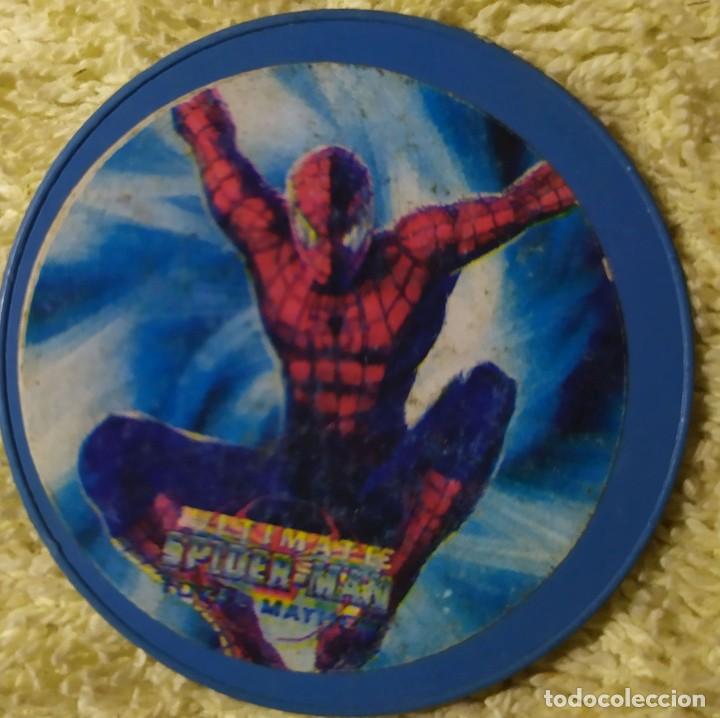Coleccionismo cromos antiguos: UNA DOCENA DE TAZOS SPIDERMAN de COLECCI&Oacute;N - Foto 2