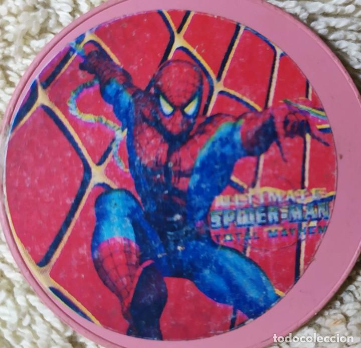 Coleccionismo cromos antiguos: UNA DOCENA DE TAZOS SPIDERMAN de COLECCI&Oacute;N - Foto 4