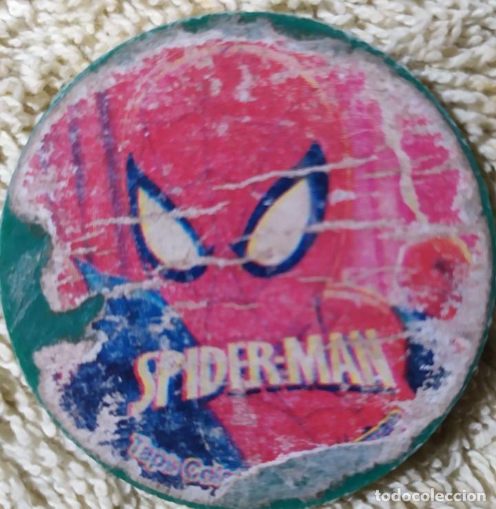 Coleccionismo cromos antiguos: UNA DOCENA DE TAZOS SPIDERMAN de COLECCI&Oacute;N - Foto 6