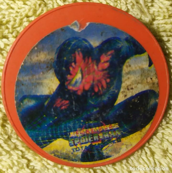 Coleccionismo cromos antiguos: UNA DOCENA DE TAZOS SPIDERMAN de COLECCI&Oacute;N - Foto 8