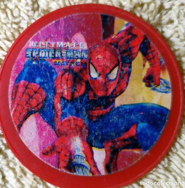 Coleccionismo cromos antiguos: UNA DOCENA DE TAZOS SPIDERMAN de COLECCI&Oacute;N - Foto 10