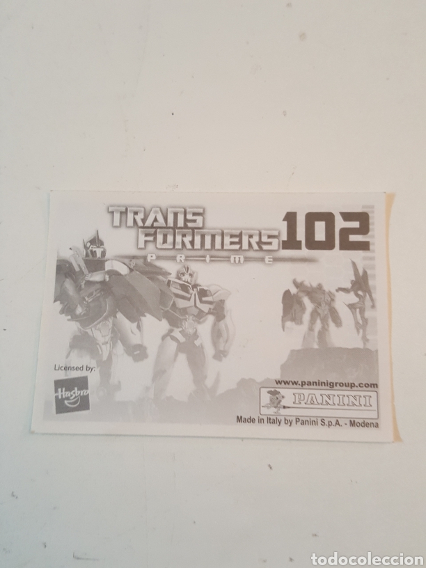 Coleccionismo cromos antiguos: Cromo N&deg; 102 Transformers Prime de Panini - Foto 2