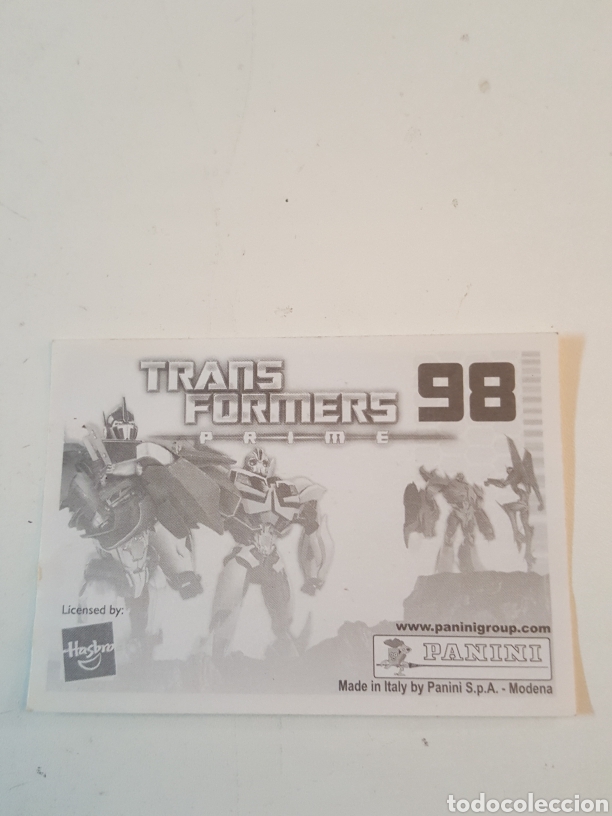 Coleccionismo cromos antiguos: Cromo N&deg; 98 Transformers Prime de Panini - Foto 2