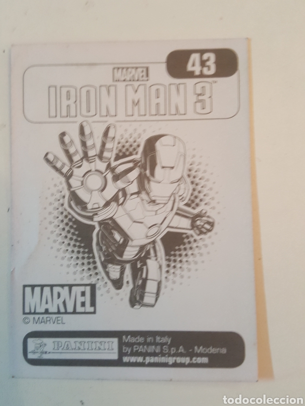 Coleccionismo cromos antiguos: Cromo N&deg; 43 Iron Man 3 de Panini 2013 - Foto 2