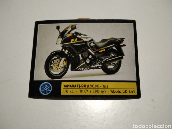 Coleccionismo cromos antiguos: Cromo s&uacute;per moto Yamaha - Foto 1