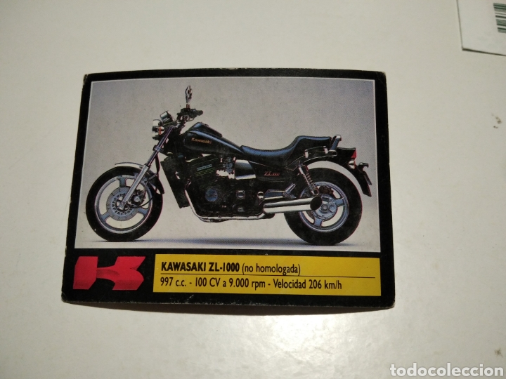 Coleccionismo cromos antiguos: Cromo s&uacute;per moto Kawasaki - Foto 1