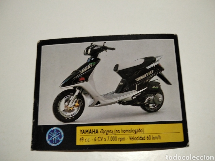 Coleccionismo cromos antiguos: Cromo s&uacute;per moto Yamaha, target - Foto 1