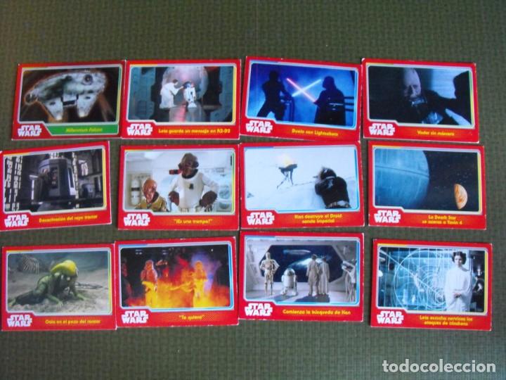 Coleccionismo cromos antiguos: Lote de 12 cartas de Star Wars. - Foto 1