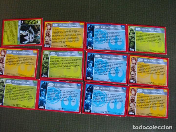 Coleccionismo cromos antiguos: Lote de 12 cartas de Star Wars. - Foto 2