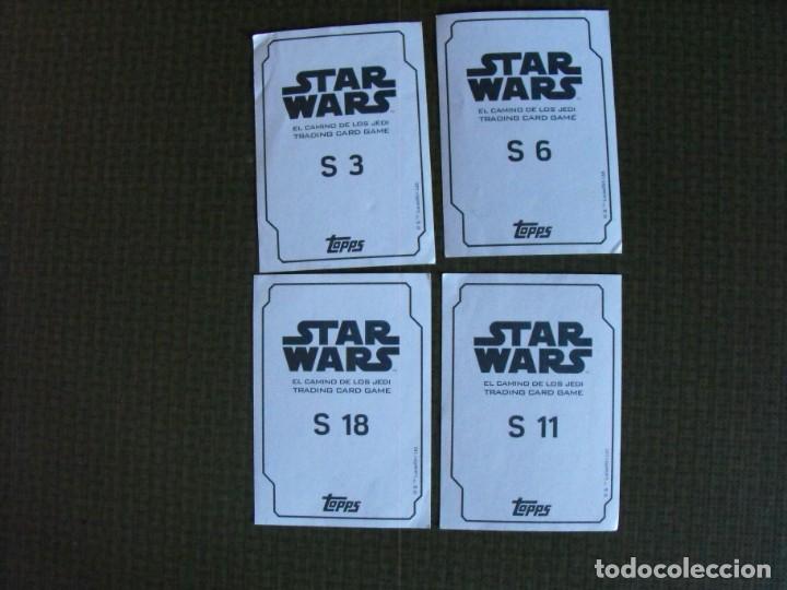 Coleccionismo cromos antiguos: Lote de 4 cromos de Star Wars. - Foto 2