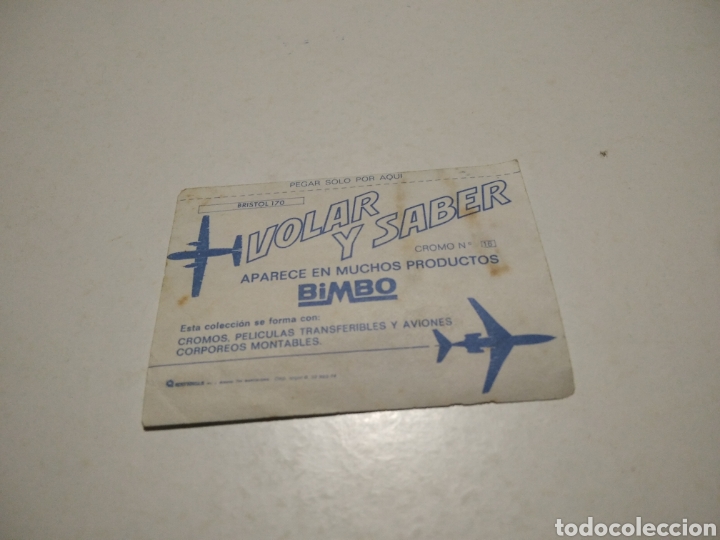 Coleccionismo cromos antiguos: Cromo volar y saber BIMBO - Foto 2