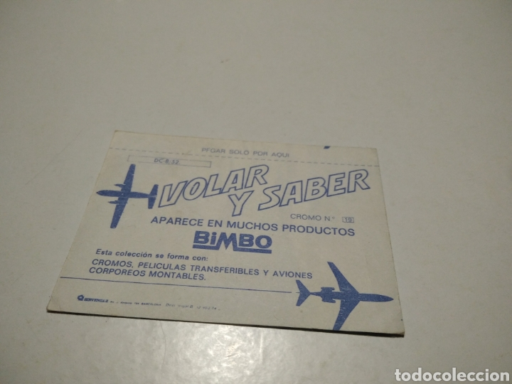 Coleccionismo cromos antiguos: Cromo volar y saber Bimbo Iberia - Foto 2