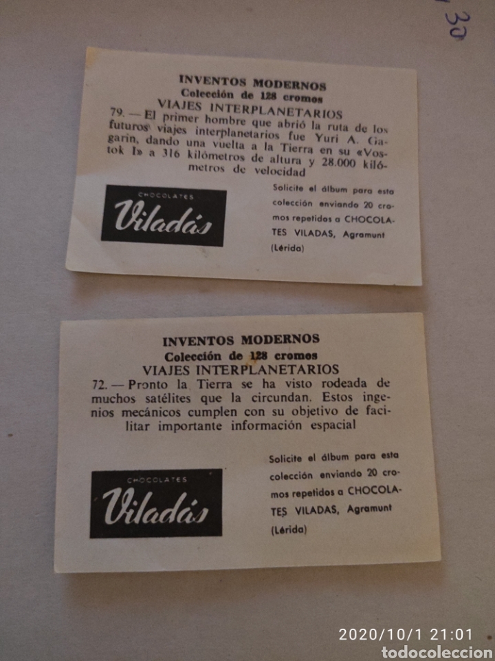 Coleccionismo cromos antiguos: Cromos inventos interplanetarios a&ntilde;o 1958 - Foto 2