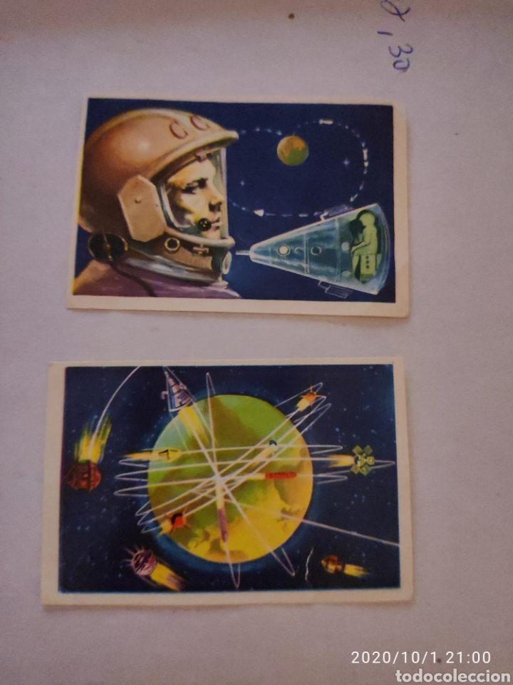 Coleccionismo cromos antiguos: Cromos inventos interplanetarios a&ntilde;o 1958 - Foto 1