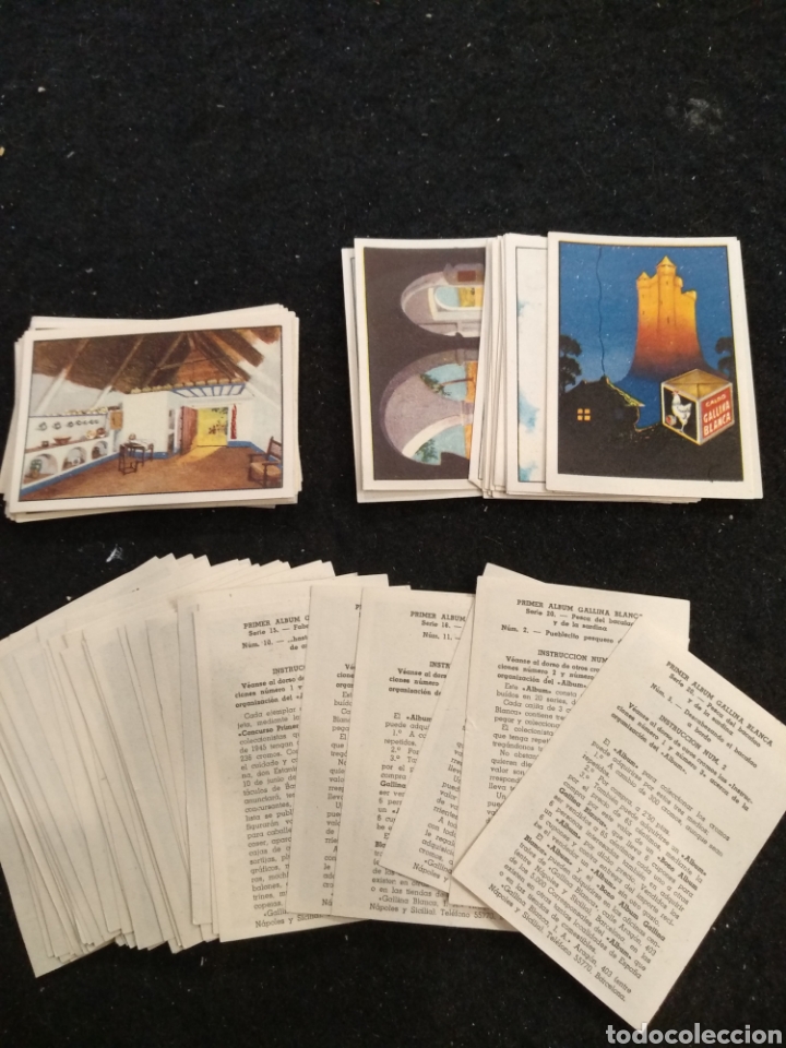 Coleccionismo cromos antiguos: Lote de 95 cromos, primer &aacute;lbum Gallina blanca