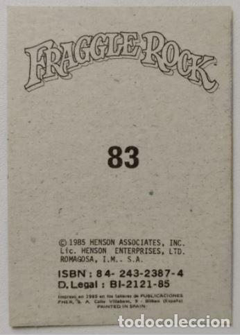 Coleccionismo cromos antiguos: FHER - Fraggle Rock - N&ordm; 83 - 1985 - Foto 2