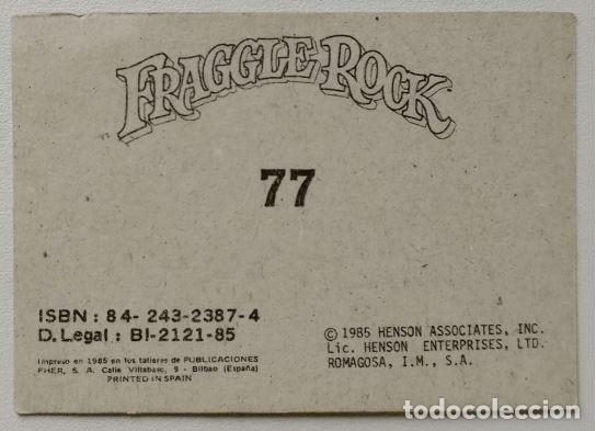 Coleccionismo cromos antiguos: FHER - Fraggle Rock - N&ordm; 77 - 1985 - Foto 2