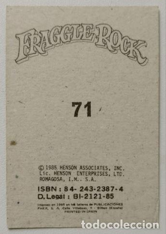Coleccionismo cromos antiguos: FHER - Fraggle Rock - N&ordm; 71 - 1985 - Foto 2