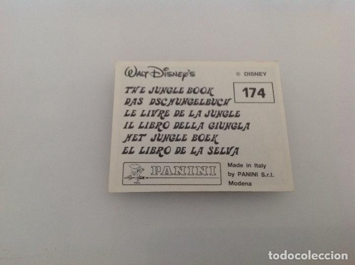 Coleccionismo cromos antiguos: CROMO EL LIBRO DE LA SELVA PANINI N 174 - Foto 2