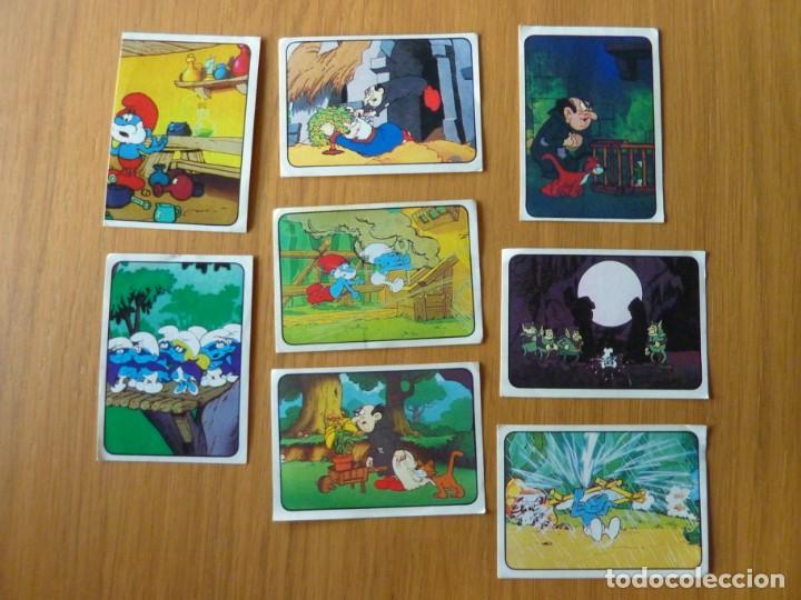 Coleccionismo cromos antiguos: 8 CROMOS LOS PITUFOS. PANINI. - Foto 1