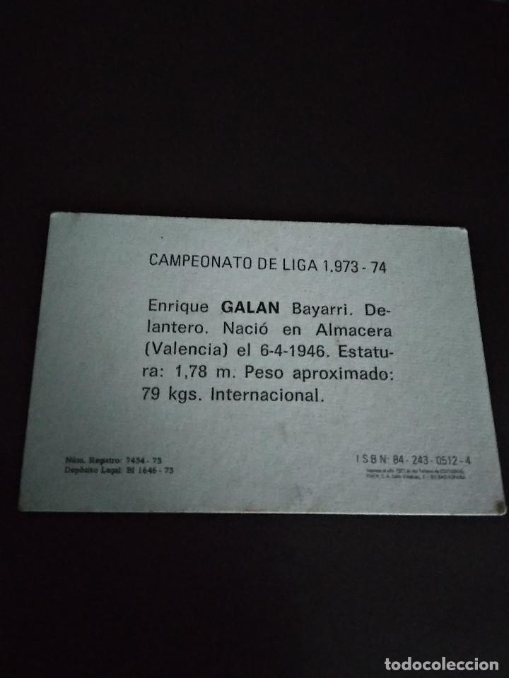 Coleccionismo cromos antiguos: GALAN - Foto 2