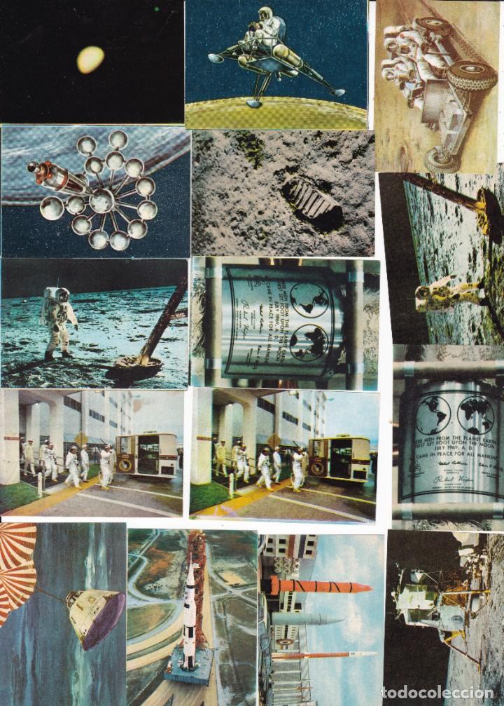 Coleccionismo Cromos antiguos: 22 cromos peq Homenaje a la conquista del espacio cervezas DAMM W. Brungs
