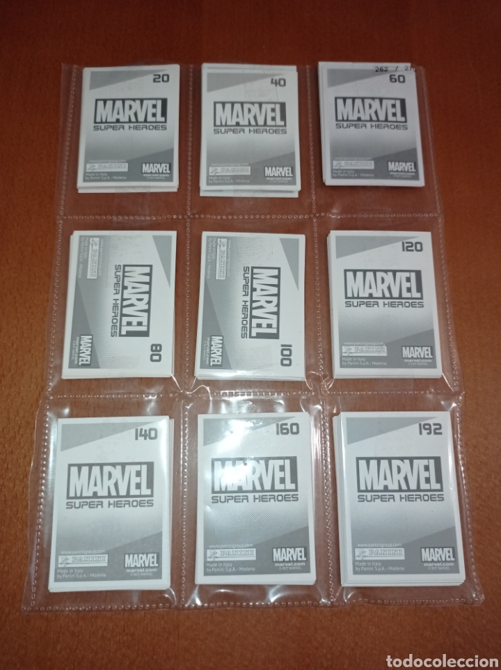 Coleccionismo cromos antiguos: Colecci&oacute;n completa Marvel super h&eacute;roes 2017 panini - Foto 7