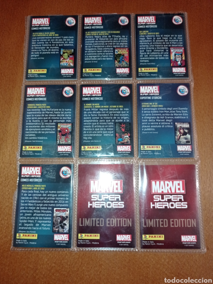 Coleccionismo cromos antiguos: Colecci&oacute;n completa Marvel super h&eacute;roes 2017 panini - Foto 8