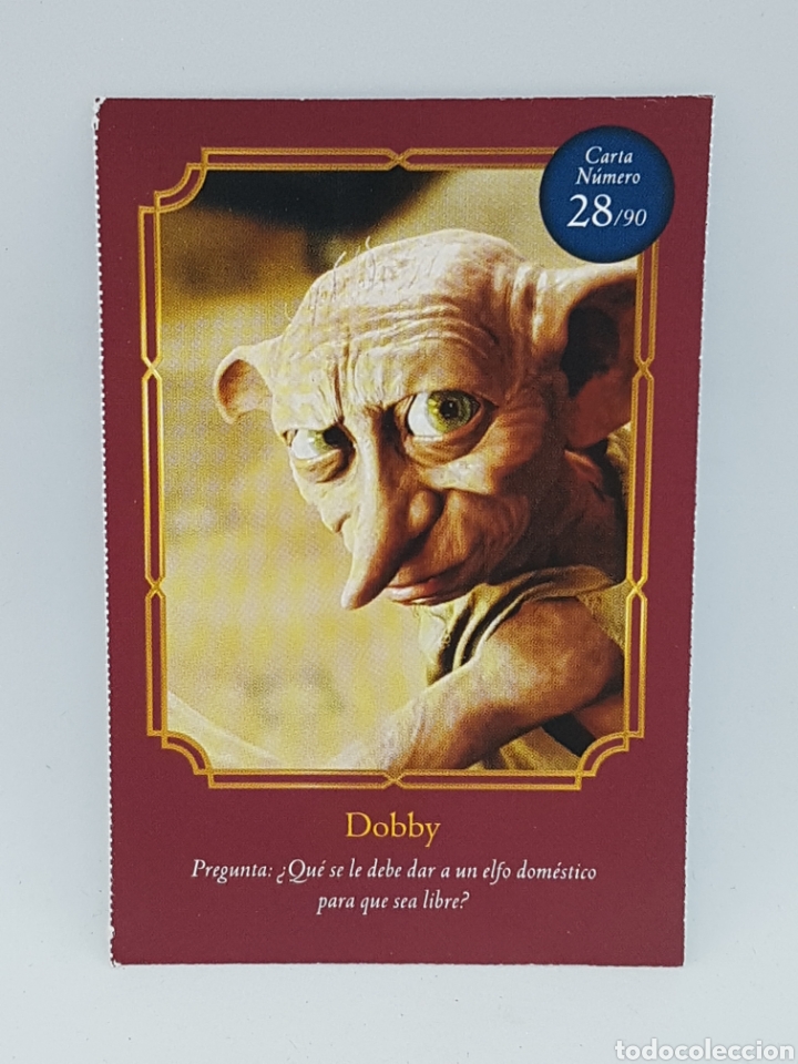 Coleccionismo cromos antiguos: HARRY POTTER N&ordm; 28 CROMO DOBBY CARREFOUR 2020 - Foto 1