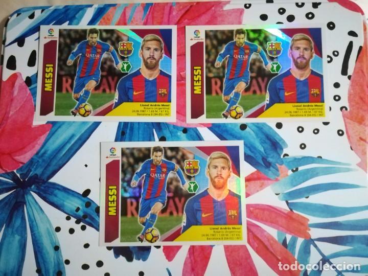 Coleccionismo cromos antiguos: Ref.15: Messi 2017/18 liga este (3 UND) - Foto 1