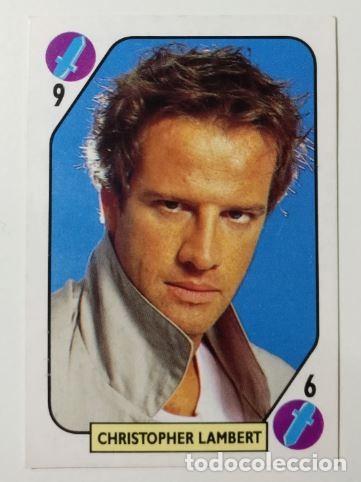 Coleccionismo cromos antiguos: Ediciones Este - Tele Banco Pop: Dorso Azul - 9 Espadas - Christopher Lambert - Foto 1