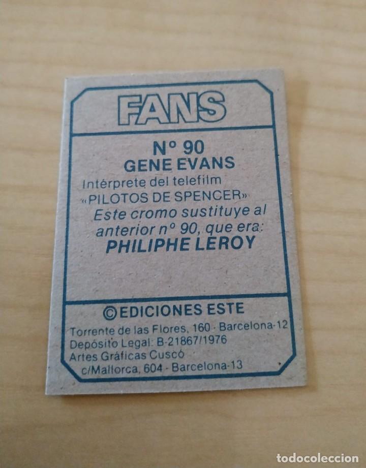 Coleccionismo cromos antiguos: FANS ESTE GENE EVANS 90 NUEVO DE SOBRE - Foto 2