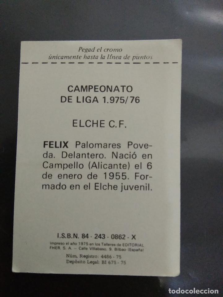 Coleccionismo cromos antiguos: FELIX - Foto 2