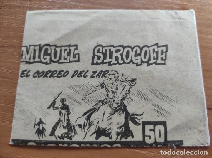 Coleccionismo cromos antiguos: Sobre cromos vacio. Miguel Strogoff. El correo del zar. Editorial Olive