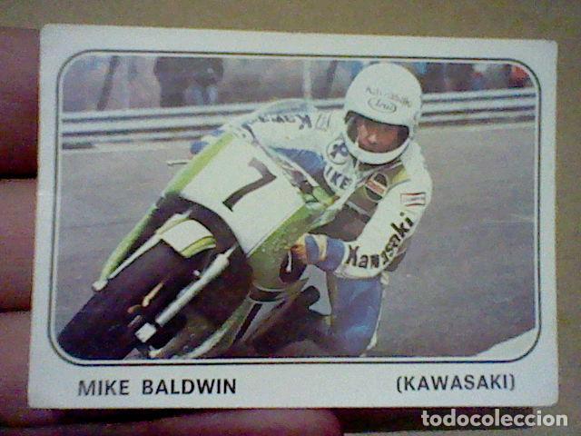 Coleccionismo cromos antiguos: MOTO SPORT PANINI A&Ntilde;OS SIN PEGAR NVNCA 70 CIRCVITO N&ordm; 146 MIKE BALDWIN DORSO GARABATOS
