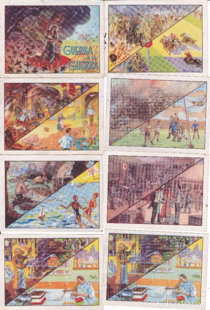 Coleccionismo cromos antiguos: 9 cromos Guerra a la Guerra Chocolates Amatller Barcelona