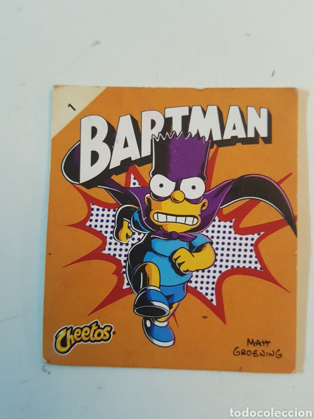 Coleccionismo Cromos antiguos: Cromo tazos Cheetos Simpsons Bartman N&deg; 1