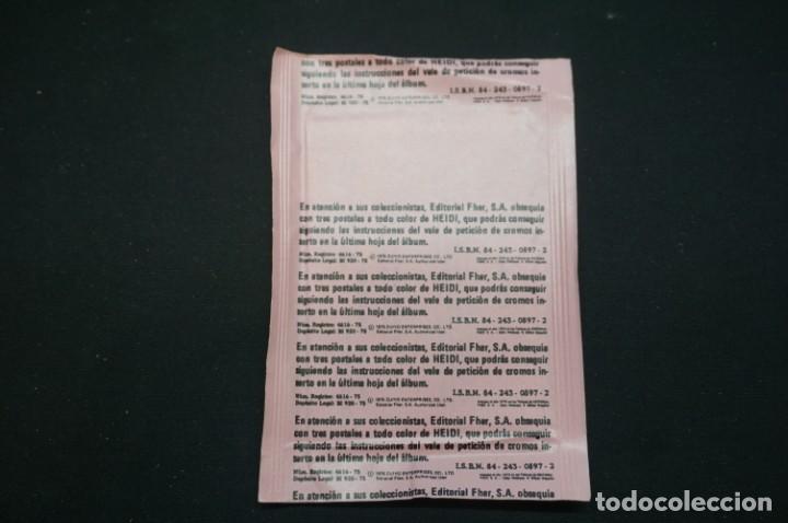 Coleccionismo cromos antiguos: SOBRE PRECINTADO - CROMOS HEIDI - 1975 - Foto 2