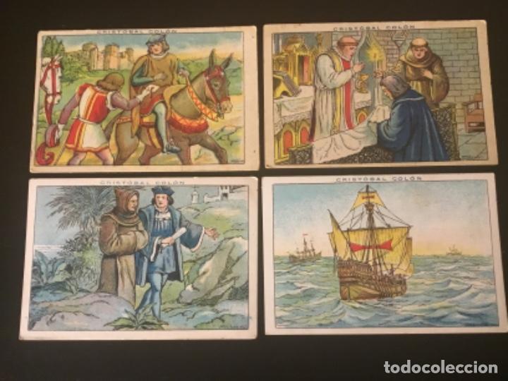Coleccionismo cromos antiguos: Crist&oacute;bal Col&oacute;n colecci&oacute;n completa 40 cromos Chocolates Juncosa - Foto 6