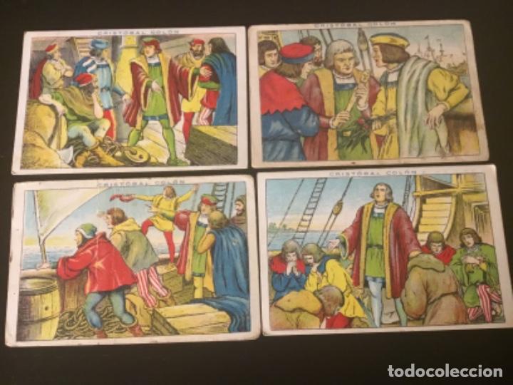Coleccionismo cromos antiguos: Crist&oacute;bal Col&oacute;n colecci&oacute;n completa 40 cromos Chocolates Juncosa - Foto 10