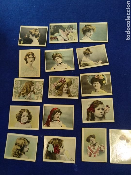 Coleccionismo cromos antiguos: Colecci&oacute;n de fototipias. Colecci&oacute;n cl&aacute;sica modernista. Damas y ni&ntilde;as.