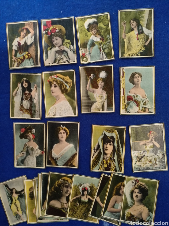 Coleccionismo cromos antiguos: Antigua colecci&oacute;n de 23 cromos 5,5cm x 4cm