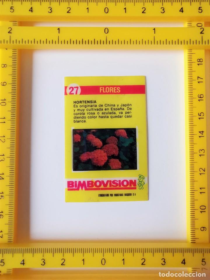 Colecionismo Cromos antigos: CROMO PANRICO BIMBO BIMBOVISION 27 FLORES HORTENSIA