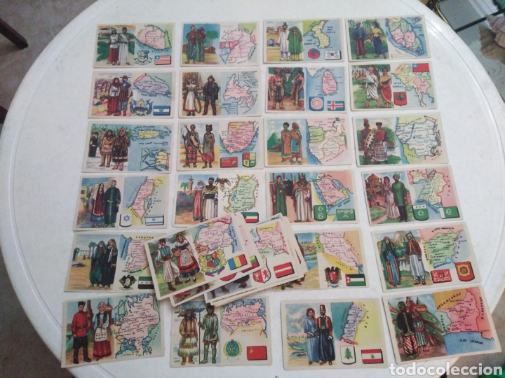 Collezionismo Figurine antiche: Lote de 48 cromos, ceregumil Fern&aacute;ndez, naciones del mundo