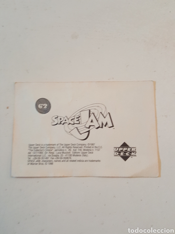 Coleccionismo cromos antiguos: Cromo Space Jam N&deg; 62 Upper Deck 1997 - Foto 2