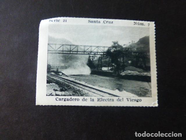 Collectable Antique Stickers: SANTA CRUZ ASTURIAS CARGADERO DE LA ELECTRA DEL VIESGO ANTIGUO CROMO A&Ntilde;OS 30